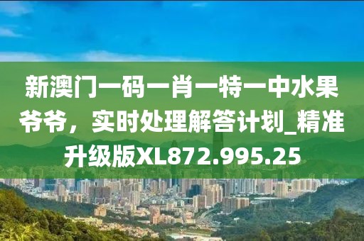 新澳门一码一肖一特一中水果爷爷，实时处理解答计划_精准升级版XL872.995.25