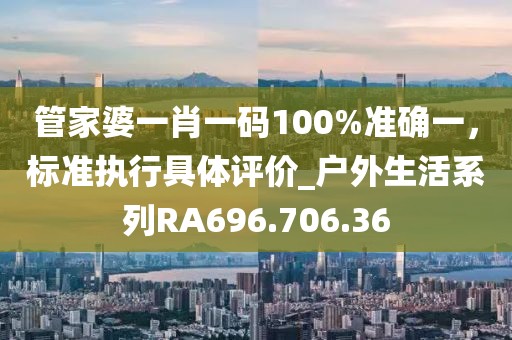管家婆一肖一码100%准确一，标准执行具体评价_户外生活系列RA696.706.36