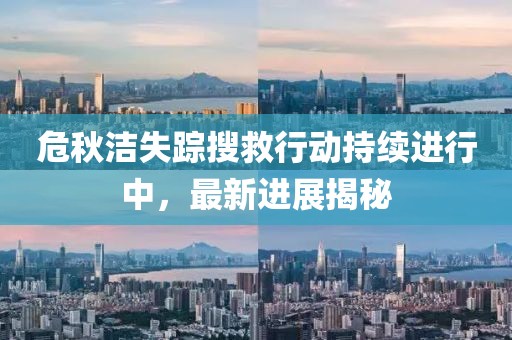 危秋洁失踪搜救行动持续进行中，最新进展揭秘