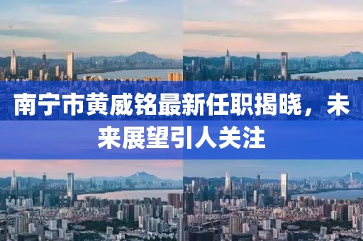 南宁市黄威铭最新任职揭晓，未来展望引人关注