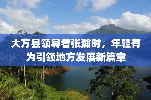 大方县领导者张瀚时，年轻有为引领地方发展新篇章