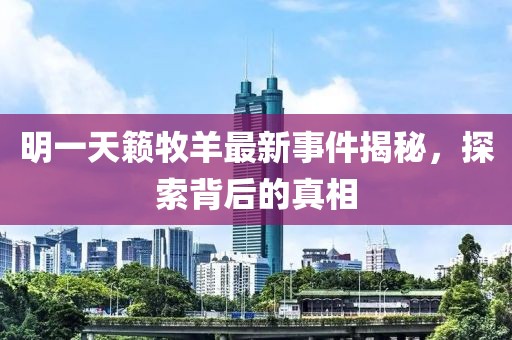 明一天籁牧羊最新事件揭秘，探索背后的真相