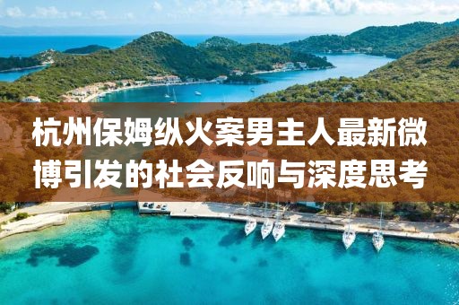 杭州保姆纵火案男主人最新微博引发的社会反响与深度思考