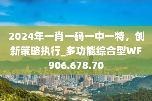 2024年一肖一码一中一特，创新策略执行_多功能综合型WF906.678.70