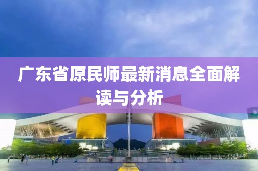 广东省原民师最新消息全面解读与分析