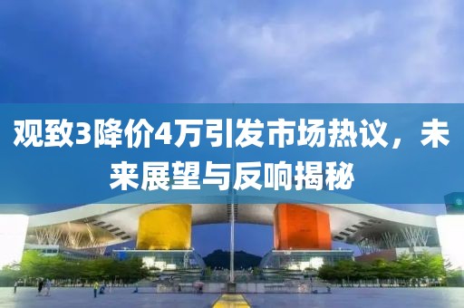 观致3降价4万引发市场热议，未来展望与反响揭秘