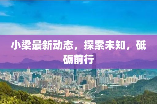 小梁最新动态，探索未知，砥砺前行