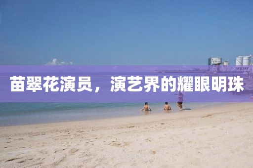 苗翠花演员，演艺界的耀眼明珠