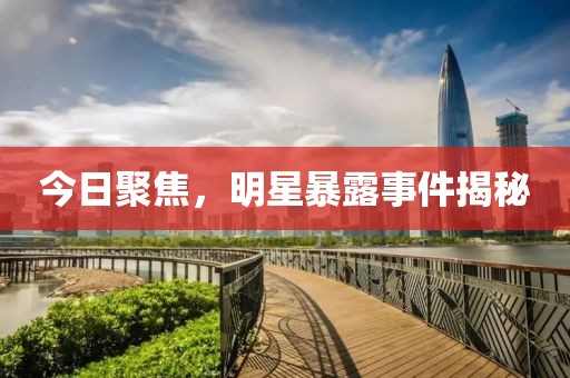 今日聚焦，明星暴露事件揭秘