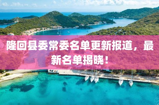 隆回县委常委名单更新报道，最新名单揭晓！