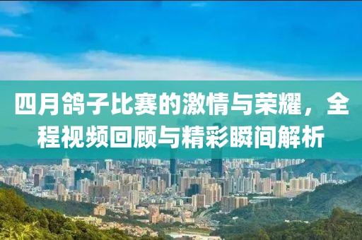 四月鸽子比赛的激情与荣耀，全程视频回顾与精彩瞬间解析