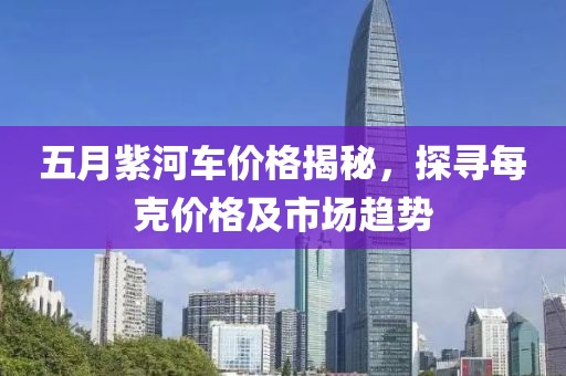 五月紫河车价格揭秘，探寻每克价格及市场趋势