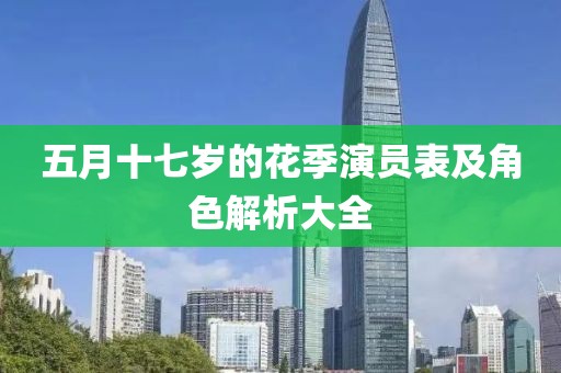 五月十七岁的花季演员表及角色解析大全