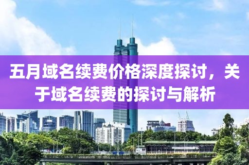 五月域名续费价格深度探讨，关于域名续费的探讨与解析
