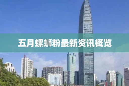 五月螺蛳粉最新资讯概览