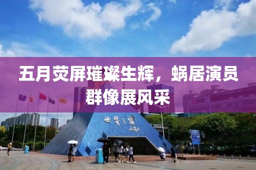 五月荧屏璀璨生辉，蜗居演员群像展风采