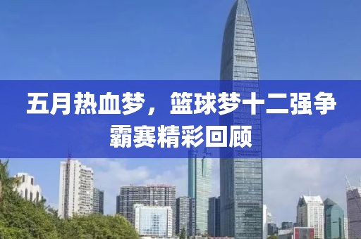 五月热血梦，篮球梦十二强争霸赛精彩回顾