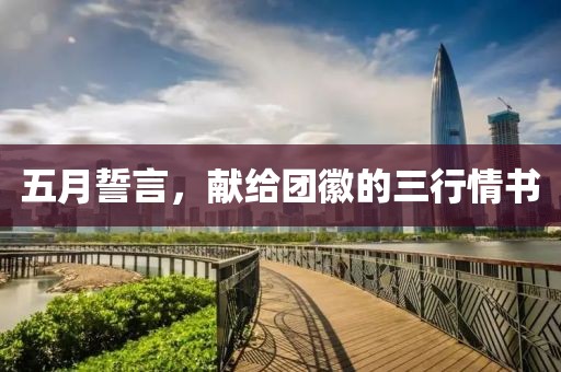 五月誓言，献给团徽的三行情书
