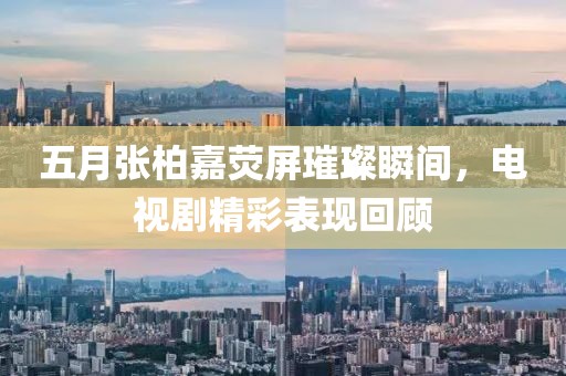 五月张柏嘉荧屏璀璨瞬间，电视剧精彩表现回顾