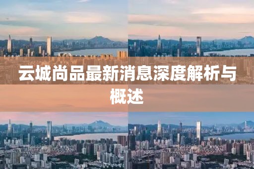 云城尚品最新消息深度解析与概述