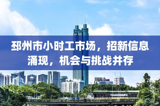 邳州市小时工市场，招新信息涌现，机会与挑战并存