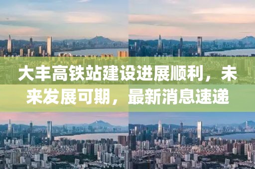 大丰高铁站建设进展顺利，未来发展可期，最新消息速递