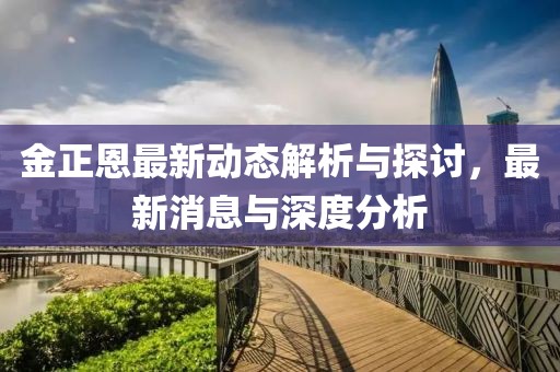 金正恩最新动态解析与探讨，最新消息与深度分析