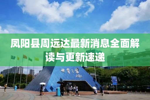 凤阳县周远达最新消息全面解读与更新速递