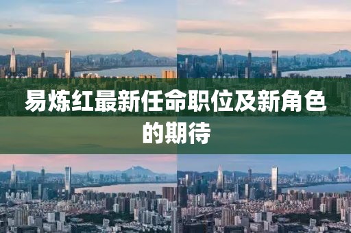 易炼红最新任命职位及新角色的期待