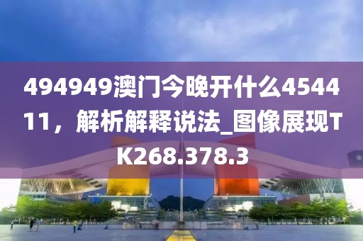 494949澳门今晚开什么454411，解析解释说法_图像展现TK268.378.3
