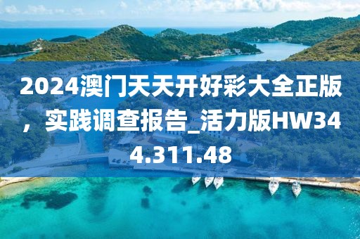 2024澳门天天开好彩大全正版，实践调查报告_活力版HW344.311.48