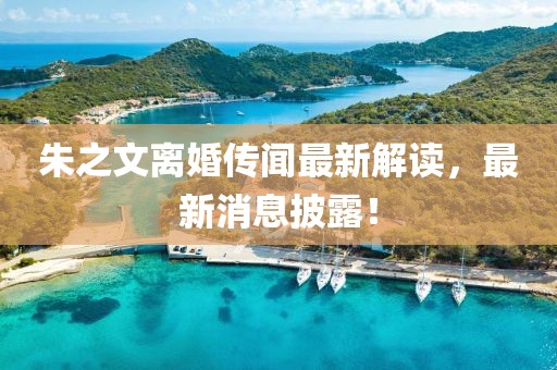 朱之文离婚传闻最新解读，最新消息披露！