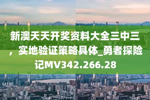 新澳天天开奖资料大全三中三，实地验证策略具体_勇者探险记MV342.266.28
